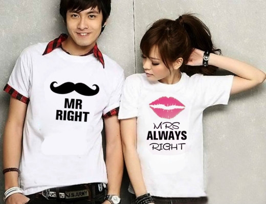 
	
	Mr Right và Mrs Always Right là khẩu hiệu được nhiều bạn gái yêu thích cho thấy sự nhường nhịn của phái mạnh với nửa kia của mình.